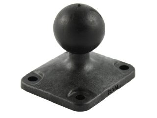 Componente Ram Mounts RAP-B-347U base quadrata in vetroresina con attacco AMPS e sfera B per sfere RAM