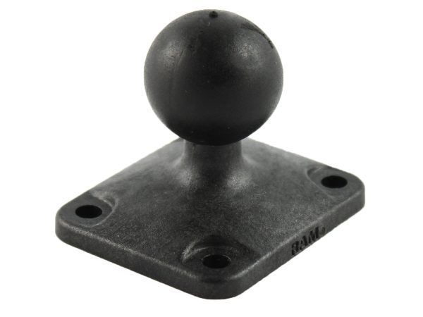 Componente Ram Mounts RAP-B-347U base quadrata in vetroresina con attacco AMPS e sfera B per sfere RAM