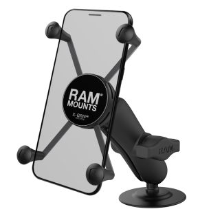 SUPPORTO ATTACCO BIADESIVO RAM-MOUNT RAP-B-378-UN10U con X-GRIP per iPhone 8 Plus, 7 e 7 Plus