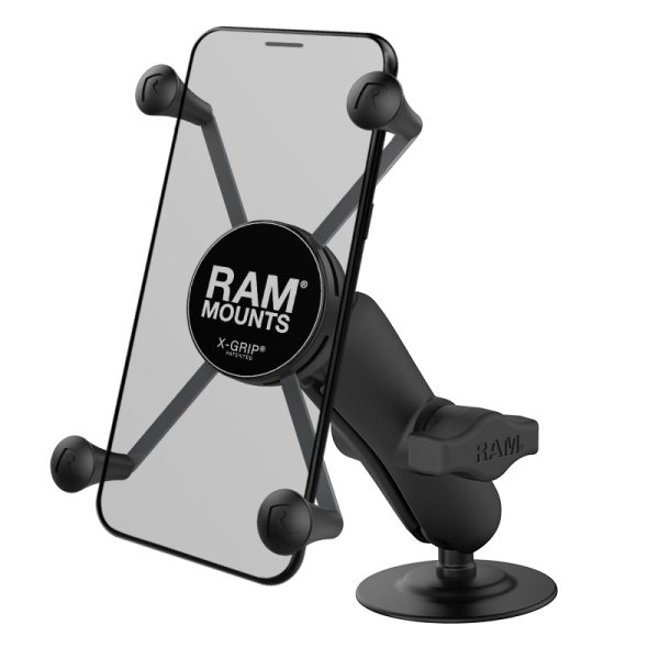 SUPPORTO ATTACCO BIADESIVO RAM-MOUNT RAP-B-378-UN10U con X-GRIP per iPhone 8 Plus, 7 e 7 Plus