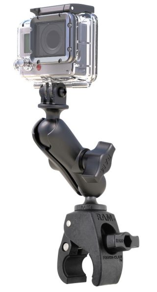 SUPPORTO MANUBRIO a pinza RAM RAP-B-400-GOP1U PER MTB o BDC PER Hero GOPRO e Garmin Virb