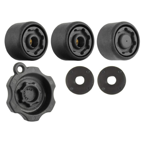 RAM Kit di Sicurezza Pin-Lock per Doppi Bracci Oscillanti su Kit Veicolo RAM Ram Mounts RAP-S-KNOB-VB-109-1U