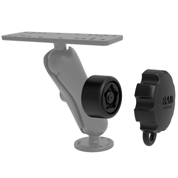 RAM Manopola di Sicurezza Pin-Lock con schema a 5 pin per bracci a presa tipo B Ram Mounts RAP-S-KNOB3-5U