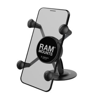 SUPPORTO ADESIVO RAM-MOUNT RAP-SB-180-UN7U DI PICCOLE DIMENSIONI CON X-GRIP per smartphone da 5 a 6 pollici