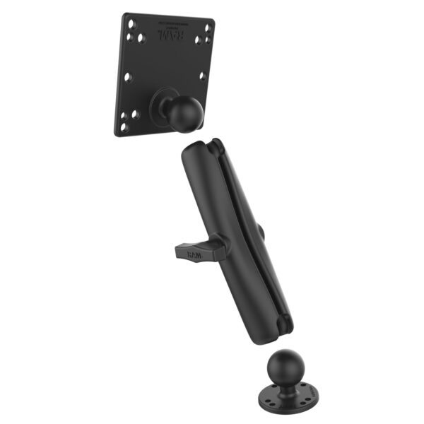 RAM Doppio Montaggio a Sfera con Piastra VESA 100x100mm - tipo C Lunga Ram Mounts RAM-101U-D-246 - immagine 2