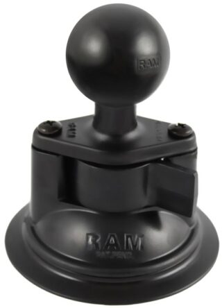 VENTOSA CON SFERA TIPO C PER ASTA RAM-MOUNT RAM-224U PER SUPERFICI LISCE O VETRO