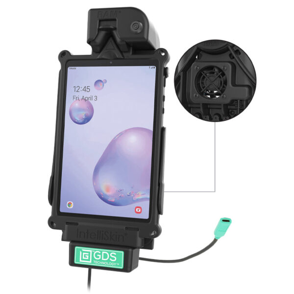 GDS VEHICLE LOCKING DOCK MUSB W/ FAN FOR SAMSUNG TAB A 8.4 SM-T307 Ram Mounts RAM-GDS-DOCKLF-SAM67U - immagine 2
