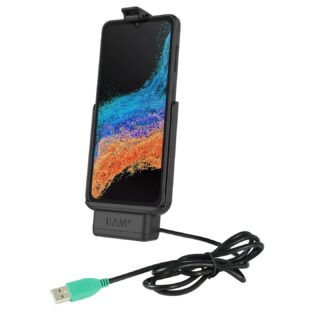 Docking Holder Ram Mounts RAM-HOL-SAM84PU per Samsung XCover6 Pro SENZA Smart Case con cavo alimentazione