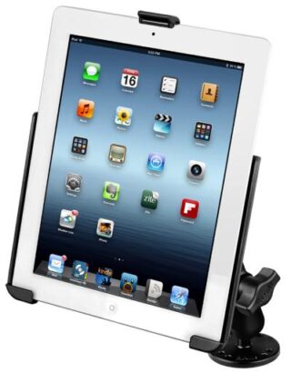 SUPPORTO SUPERFICIE PIANA PER APPLE IPAD 2 3 4 RAM-MOUNT RAM-B-138-AP15U PER BARCA