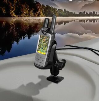 SUPPORTO SUPERFICIE PIANA BASE QUADRATA PER BARCA PER Garmin Rino 610 650 655t RAM-B-140-GA47U