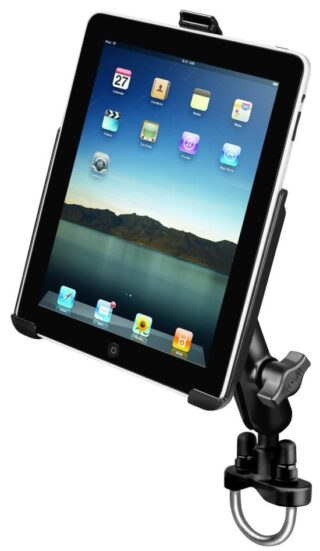 SUPPORTO RAM-MOUNT A MANUBRIO PER Apple iPad  RAM-B-149Z-AP8U PER MOTOCICLI POGGIATESTA AUTO