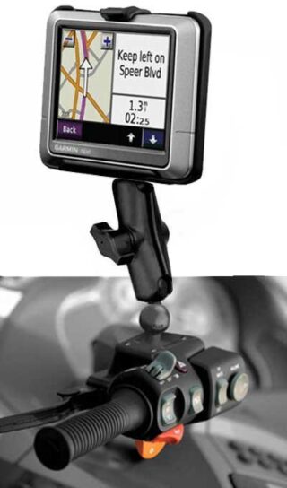 Supporto motociclo vaschetta olio Garmin  NUVI 200 250 240 255 260 270 RAM Mounts RAM-B-182-GA24U