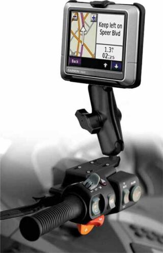 Supporto per motociclo vaschetta olio per Garmin NUVI 200 250 RAM Mounts RAM-B-183-GA24U