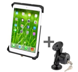 SUPPORTO ANTIFURTO A CHIAVE PER SUPERFICIE LISCIA RAM-B-138-TABL6U PER MOTOROLA XOOM e iPad Air