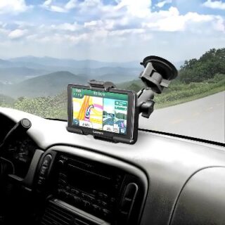 SUPPORTO A VENTOSA PER AUTO PER Garmin nuvi 2450 2545 2450LM 2460LT 2460LMT 2555LT 2555LMT e 2595LMT RAM-MOUNT RAM-B-166-GA52U
