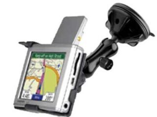 Supporto a ventosa ruotabile per Garmin NUVI 300, 310, 350, 360 RAP-B-166-1-GA21U