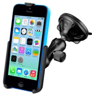 SUPPORTO A VENTOSA  IN PLASTICA RAM-MOUNT RAP-B-166-2-AP16U PER Apple iPhone 5c