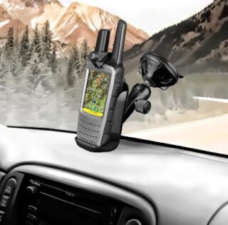 SUPPORTO A VENTOSA PER Garmin Rino 610 650 655t RAM-MOUNT RAP-B-166-2-GA47U