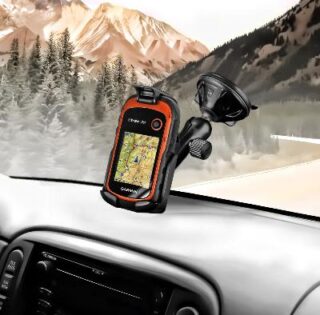 SUPPORTO A VENTOSA PER GARMIN ETREX 10 20 30 SERIE RAM-MOUNT RAP-B-166-2-GA48U