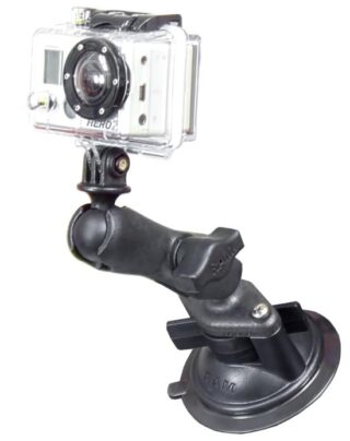 SUPPORTO A VENTOSA RAM-MOUNT RAP-B-166-GOP1U IN PLASTICA PER AUTO PER GoPro HD HERO e GARMIN VIRB