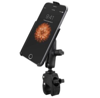 SUPPORTO MANUBRIO a pinza RAM RAP-B-400-AP19U PER MTB o BDC PER Apple iPhone 6 e 6s plus