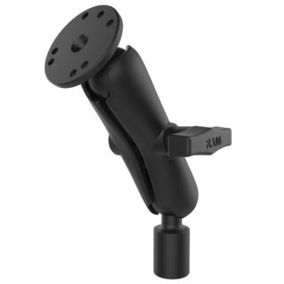 RAM Montaggio Universale a Doppia Sfera con Piastra Tonda e Filettatura 1/2" NPT Ram Mounts RAM-101-218-1U