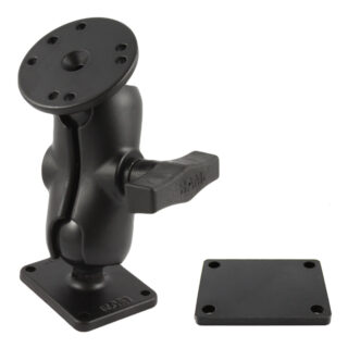 RAM Doppio Supporto a Sfera - Piastra di Supporto in Alluminio Corto Ram Mounts RAM-101-B-SAE1