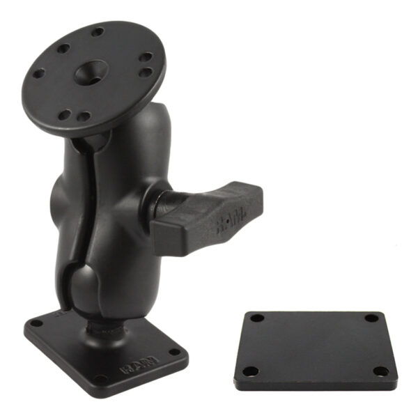 RAM Doppio Supporto a Sfera - Piastra di Supporto in Alluminio Corto Ram Mounts RAM-101-B-SAE1