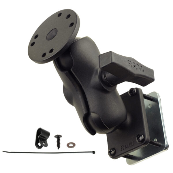 RAM Doppio Supporto a Sfera con Piastra di Supporto in Acciaio Ram Mounts RAM-101-B-SAE1P-2U