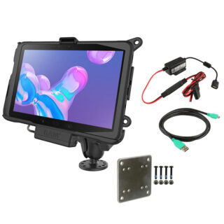 RAM® Powered Mount for Samsung Tab Active4 Pro with Backing Plate Ram Mounts RAM-101-B-SAM52P-V7B1U