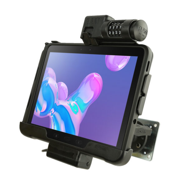 RAM® Combo-Locking Powered Mount for Samsung Tab Active4 Pro Ram Mounts RAM-101-B-SAM57PCL-V7B1U