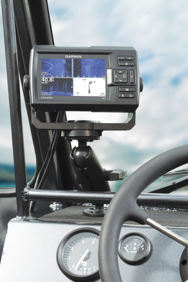 RAM Supporto a sfera doppia con Garmin Fishfinder #8-32 Hardware Ram Mounts RAM-101-G4 - immagine 3