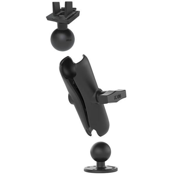 Supporto a superficie piana per nautica RAM MOUNT per Lowrance Elite-5 & Mark-5 - immagine 3