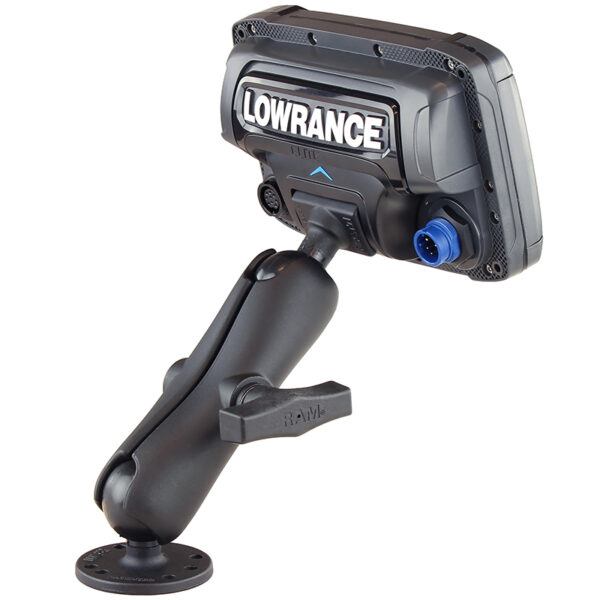 Supporto a superficie piana per nautica RAM MOUNT per Lowrance Elite-5 & Mark-5 - immagine 4