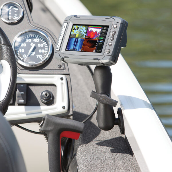 Supporto a superficie piana per nautica RAM MOUNT per Lowrance Elite-5 & Mark-5 - immagine 5