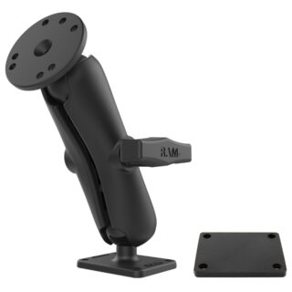 RAM Doppio Montaggio a Sfera - Piastra di Supporto in Alluminio Media Ram Mounts RAM-101-SAE1