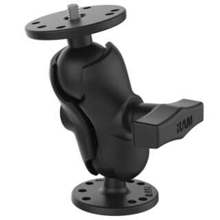 RAM Doppio Montaggio a Sfera con Filettatura Maschio 1/4"-20 - tipo C Corto Ram Mounts RAM-101AU-B