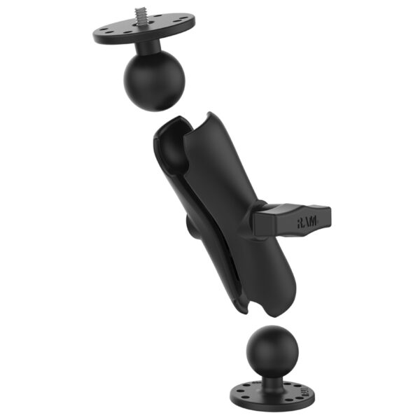 RAM Doppio Montaggio a Sfera con Filettatura Maschio 1/4"-20 - tipo C Media Ram Mounts RAM-101AU - immagine 2