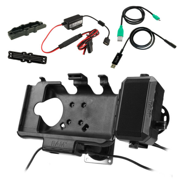 RAM® Powered Mount for Samsung Tab Active3 & Tab Active5 and Tab Active2 with Speaker Ram Mounts RAM-101B-225B-SAM60PD-AU-V7B1U - immagine 2
