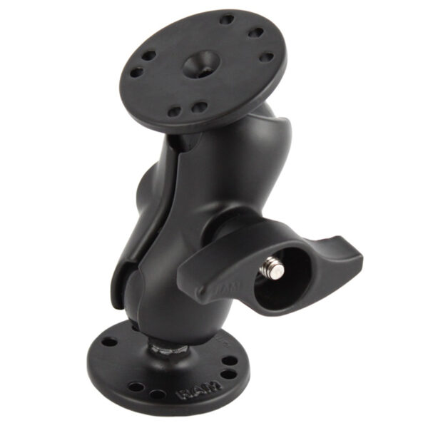 RAM Doppia Sfera con Manopola in Metallo - tipo C Corto Ram Mounts RAM-101MU-B