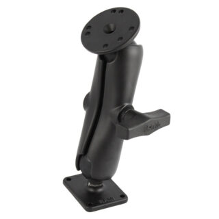 RAM Doppio Supporto a Sfera con Piastre Rotonde e Rettangolari - Medio Ram Mounts RAM-101U-225