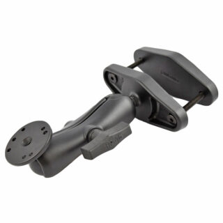 RAM 4" Square Post Clamp Mount con piastra rotonda AMPS - tipo C Ram Mounts RAM-101U-247-4
