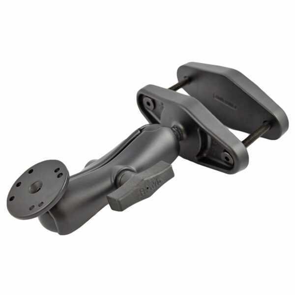 RAM 4" Square Post Clamp Mount con piastra rotonda AMPS - tipo C Ram Mounts RAM-101U-247-4