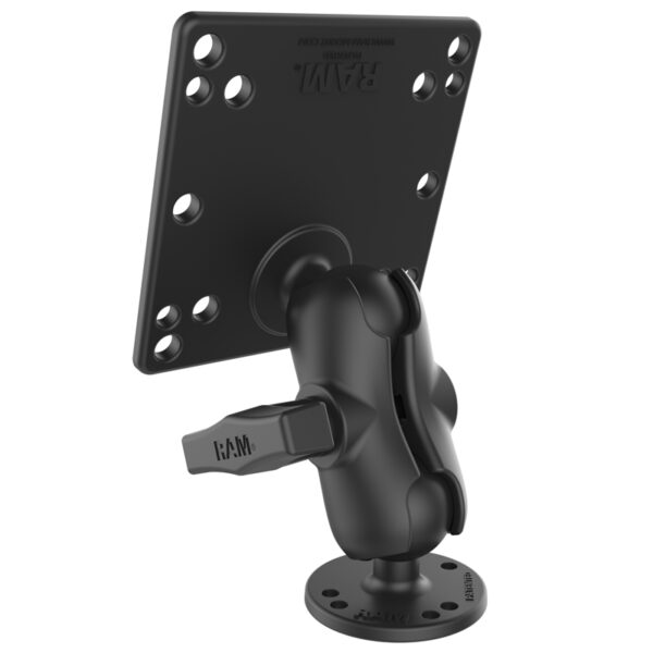 RAM Doppio Montaggio a Sfera con Piastra VESA 100x100mm - tipo C Corto Ram Mounts RAM-101U-B-246 - immagine 2