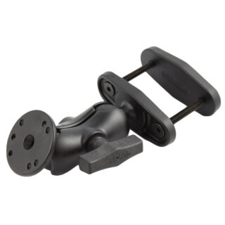 RAM 2.5" Square Post Clamp Mount con piastra AMPS rotonda - Braccio corto Ram Mounts RAM-101U-B-247-25
