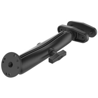 RAM 3" Morsetto per Palo Quadrato con Piastra Rotonda AMPS - Braccio Lungo Ram Mounts RAM-101U-D-247-3