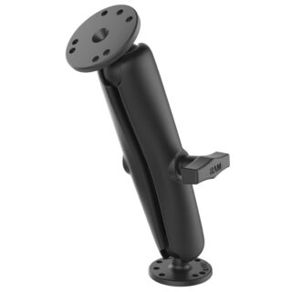 RAM Doppio Supporto a Sfera con Due Piastre Tonde - tipo C Lungo Ram Mounts RAM-101U-D