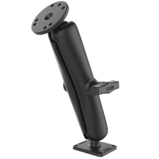 RAM Doppia Sfera con Piastre Rotonde e Rettangolari - Lunga Ram Mounts RAM-101U-D-DEN1