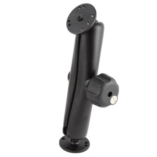 RAM Doppio Supporto a Sfera con Manopola Blocco Chiave - tipo C Lunga Ram Mounts RAM-101U-DL