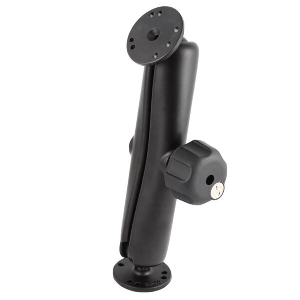 RAM Doppio Supporto a Sfera con Manopola Blocco Chiave - tipo C Lunga Ram Mounts RAM-101U-DL
